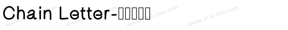 Chain Letter字体转换